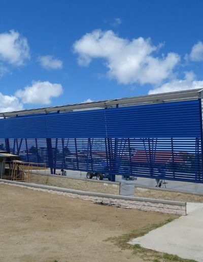 Lauko žaliuzės siena 150E, International School, Oranjestad, Aruba