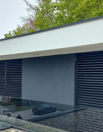Stumdomos žaliuzių sistemos Sliding Louver Panels, Hoving Bouw, Residence, Eindhoven NL