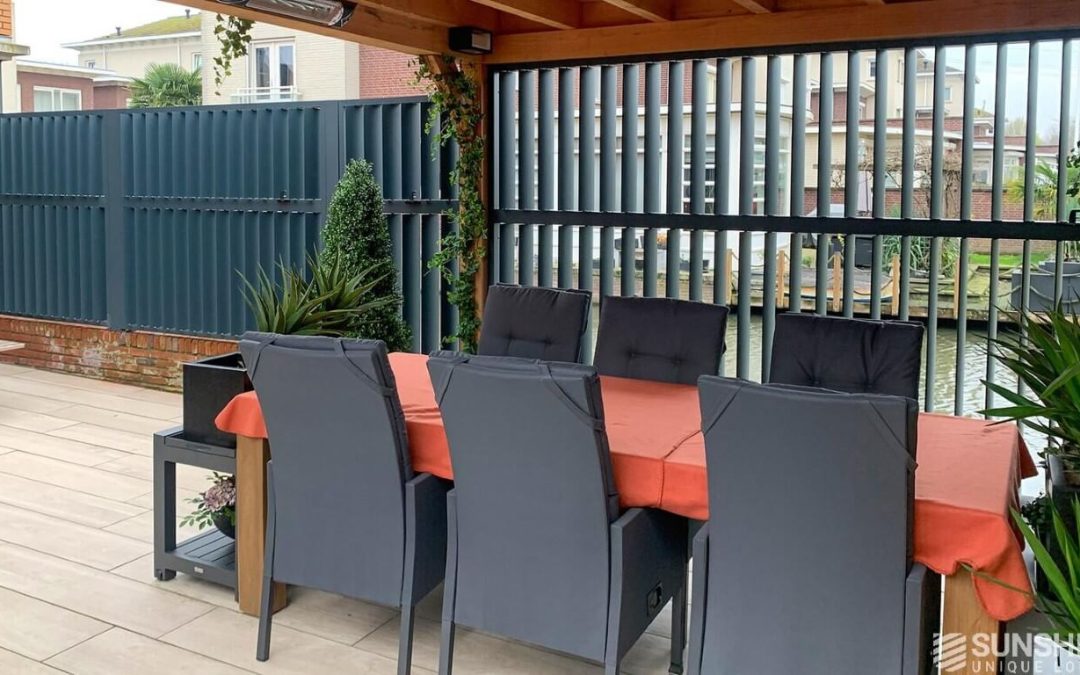 Vertikalios fasadinės žaliuzės EL-145, Residence, Papendrecht, NL